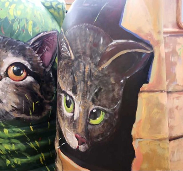 Decoración de contenedores en Pamplona y Peralta.