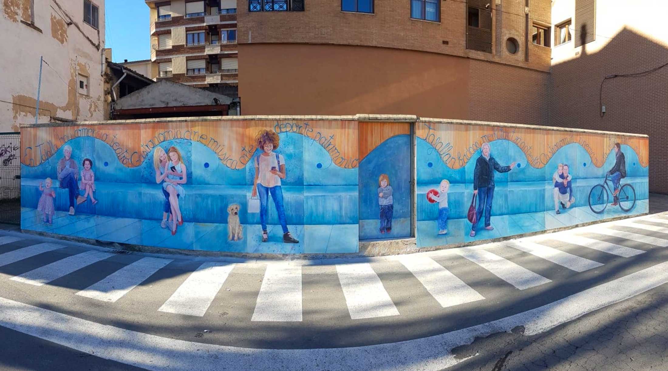 Proyecto para el ayuntamiento de Tafalla en el que se expone la dviersidad natural de la ciudad y el dinamismo de la vida rutinaria de todos sus vecinos.