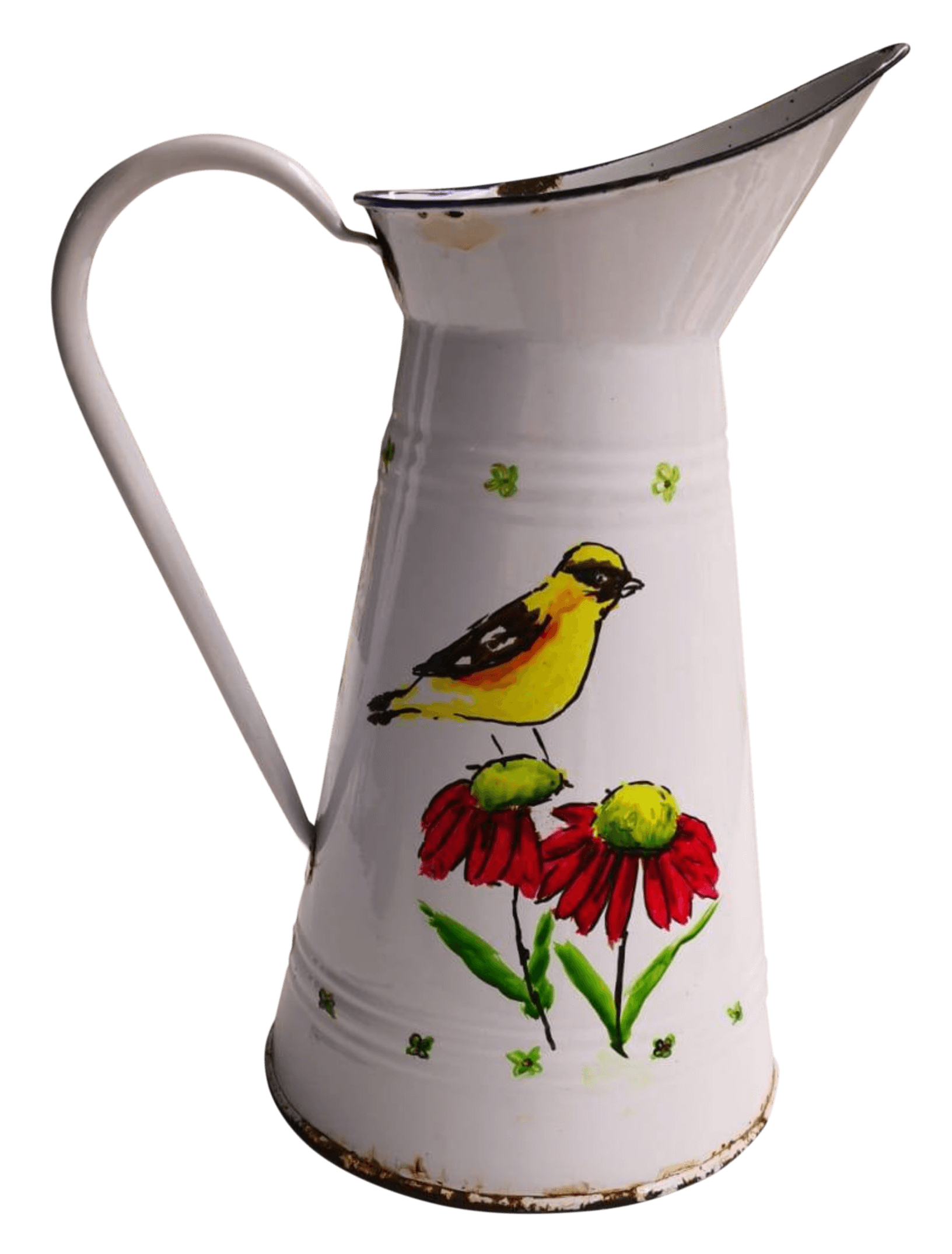 Jarrón pintado en el taller de Montse Palacios